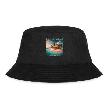 Taj Exotica Beach Maldives - Sonnenuntergang im - Bucket Hat - Schwarz - Vorne - Lela (165cm)
