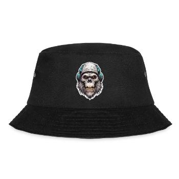 Skull / Pirate / Skull / Skull / Death / Logo - Bucket Hat - black - Front - Lela (165cm)