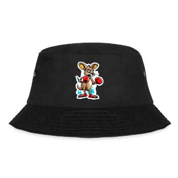 Kangaroo / Animal / Australia / Marsupial / Outback - Bucket Hat - black - Front - Lela (165cm)
