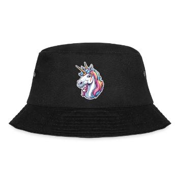 Colorful Unicorn Wonder - Bucket Hat - black - Front - Lela (165cm)