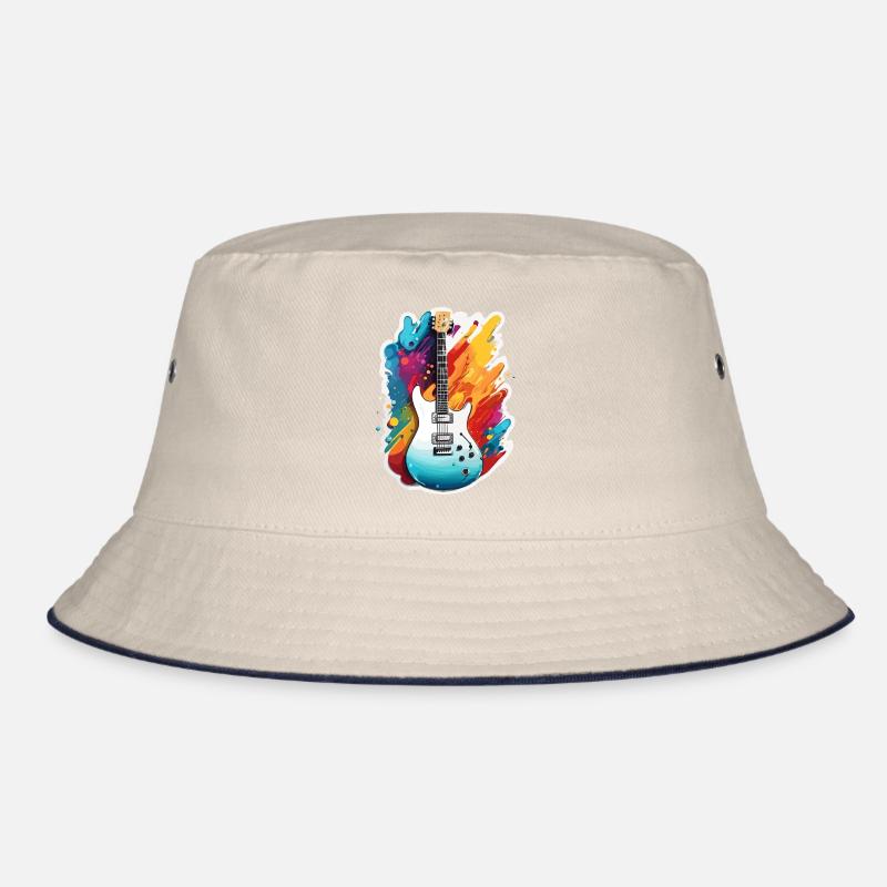 Rock n roll / Guitar / Music / Instrument Bucket Hat