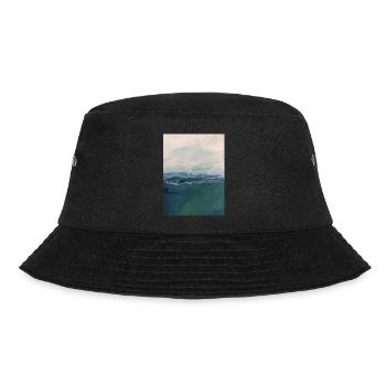 Abstraktes Meer - Bucket Hat - Schwarz - Vorne - Lela (165cm)