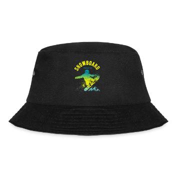 Freestyle Snowboard Sport Bergalpen - Bucket Hat - Schwarz - Vorne - Lela (165cm)