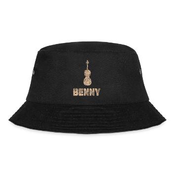 Benny als Bratsche - Bucket Hat - Schwarz - Vorne - Lela (165cm)