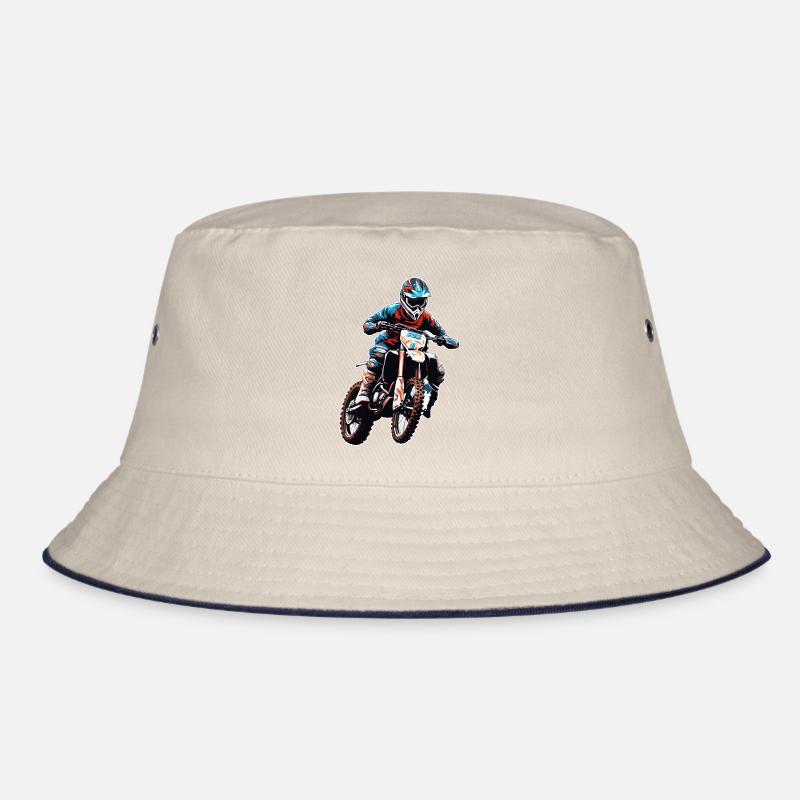 Biker / Motorcycle Rider / Biker / Two-Wheeler / Cross Bucket Hat