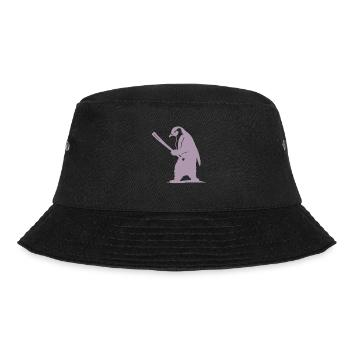 Silhouette de joueur de baseball pingouin - Bob - noir - Devant - Lela (165cm)