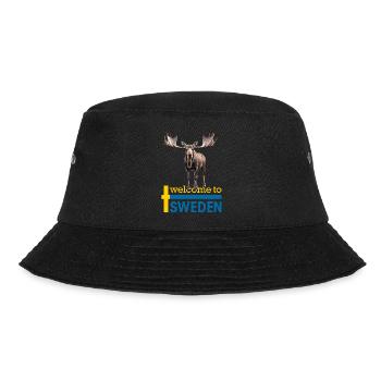 Schweden Schwedischer Elch bestes Tier Geweih Hirsch Hirsch - Bucket Hat - Schwarz - Vorne - Lela (165cm)