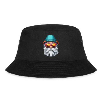 Gartenzwerg / Märchenland / Kobold / Gnom / Logo - Bucket Hat - Schwarz - Vorne - Lela (165cm)