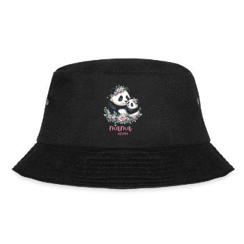 Mama est 2024 I Panda Bear Mum I First Time Mom - Bucket Hat - black - Front - Lela (165cm)