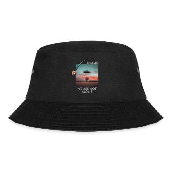 Ufo we are not alone Fake Ufo mit Angel Lustig - Bucket Hat - Schwarz - Vorne - Lela (165cm)