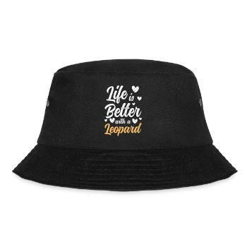 Afrika Wildnis Katze Namibia - Bucket Hat - Schwarz - Vorne - Lela (165cm)