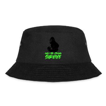 gorilla strong - Bucket Hat - Schwarz - Vorne - Lela (165cm)
