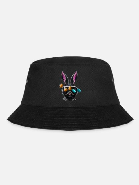 Oster Hase_03 - Bucket Hat - Schwarz