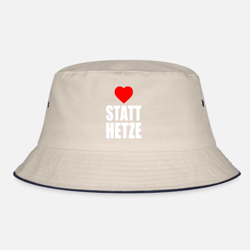 Herz statt hetze Bucket Hat