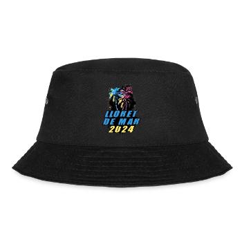 Lloret De Mar 2024 Urlaub Palmen Bunt - Bucket Hat - Schwarz - Vorne - Lela (165cm)