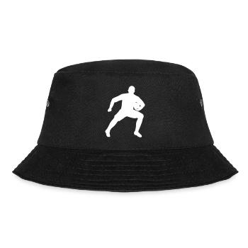 Rugby player defending ball - Bucket Hat - black - Front - Lela (165cm)