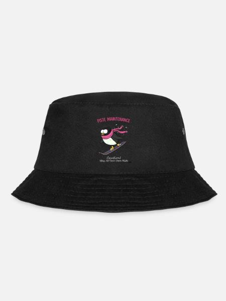 Pistenpinguin: Der Pisten-Shredder-Buddy - Bucket Hat - Schwarz