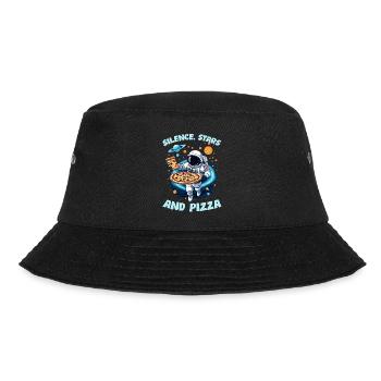 Silence Stars & Pizza - Bucket Hat - black - Front - Lela (165cm)