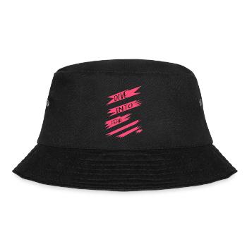 resilient courage free fall present courage quotes - Bucket Hat - Schwarz - Vorne - Lela (165cm)