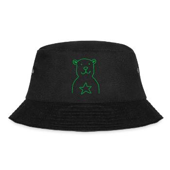 BAER STAR green - Bucket Hat - Schwarz - Vorne - Lela (165cm)