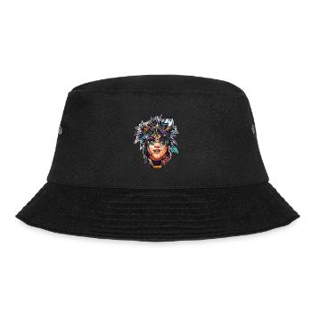 Native women - Bucket Hat - black - Front - Lela (165cm)