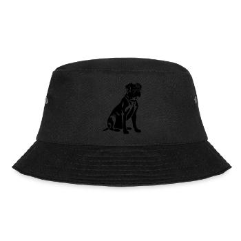 Boxer Dog - Bucket Hat - black - Front - Lela (165cm)