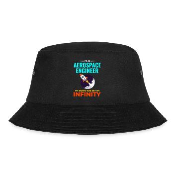 Aerospace Engineer Astronautical Rocket Scientist - Bucket Hat - black - Front - Lela (165cm)