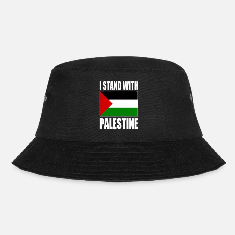 I stand with palestine - Bucket Hat - black