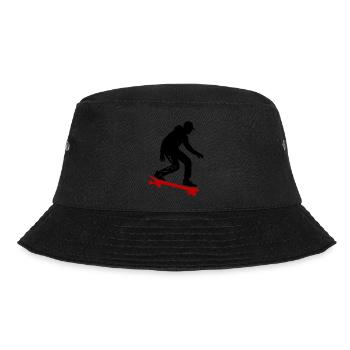 Skateboarding Man Symbol Skateboard - Bucket Hat - black - Front - Lela (165cm)