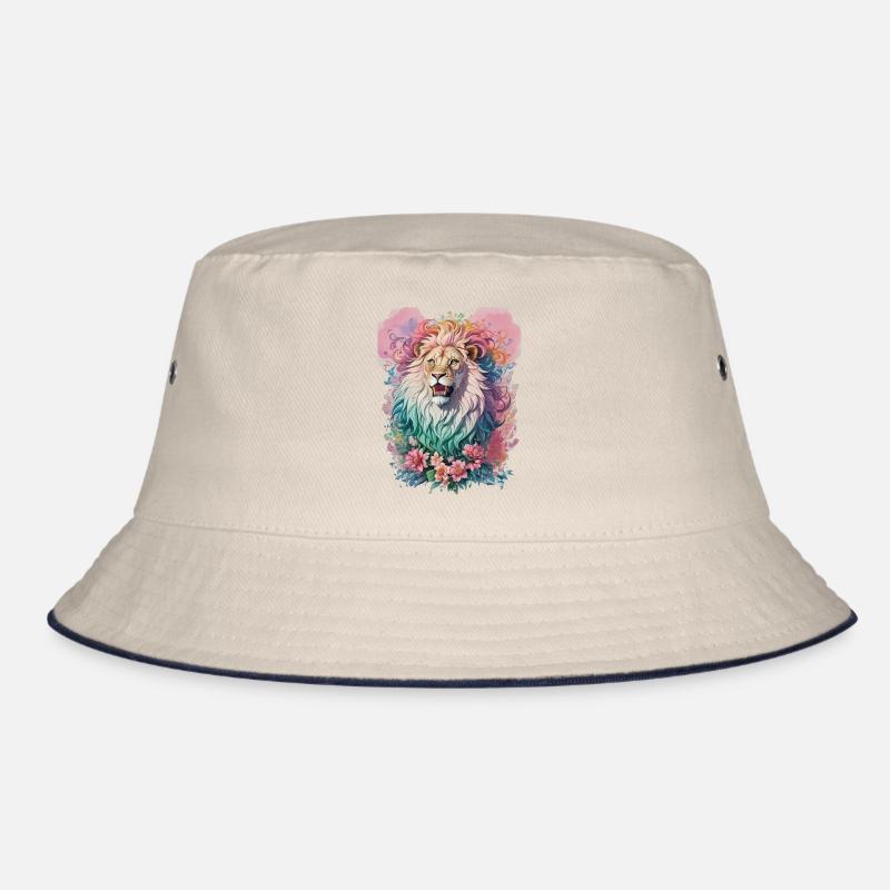 Löwe Wasserfarbe Bucket Hat