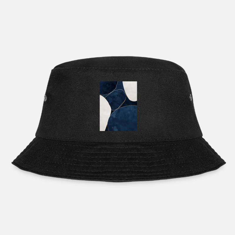 Green Abstract 16 - Bucket Hat - black