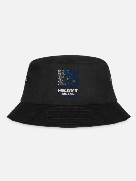 Rock and Roll Band Gitarre Heavy - Bucket Hat - Schwarz