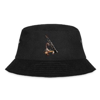 Skorpion Klarinette - Bucket Hat - Schwarz - Vorne - Lela (165cm)