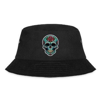 Skull Neo Traditional - Bucket Hat - black - Front - Lela (165cm)