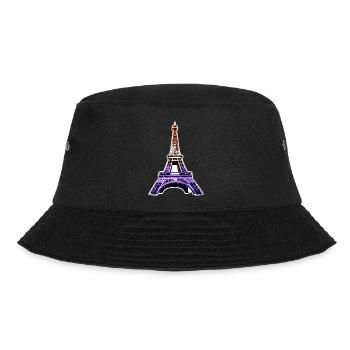 Eiffelturm #10 - Bucket Hat - Schwarz - Vorne - Lela (165cm)