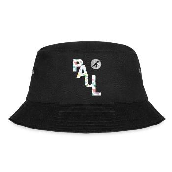 PAUL - Beautiful boy name with dinosaur - Bucket Hat - black - Front - Lela (165cm)