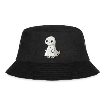 Dinosaur brontosaurus Halloween ghost - Bucket Hat - black - Front - Lela (165cm)