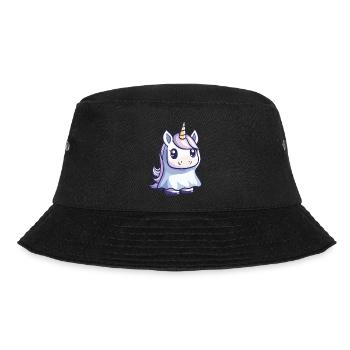 Unicorn Halloween Comic Ghost - Bucket Hat - black - Front - Lela (165cm)