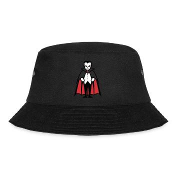 Vampire Halloween Comic Funny - Bucket Hat - black - Front - Lela (165cm)