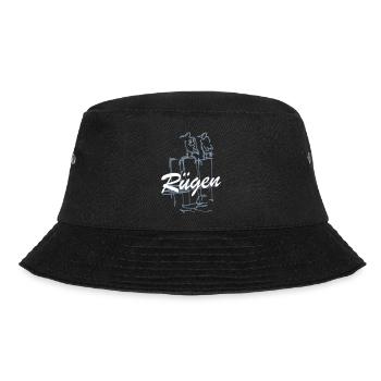 Rügen Insel Rügen I love Rügen Rügenliebe Ostsee - Bucket Hat - Schwarz - Vorne - Lela (165cm)