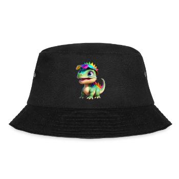 Dinosaur - Bucket Hat - black - Front - Lela (165cm)