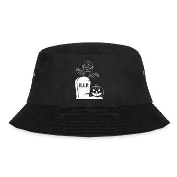 Rip Pumpkin Zombie - Bucket Hat - black - Front - Lela (165cm)