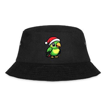 Parrot Christmas Cute - Bucket Hat - black - Front - Lela (165cm)