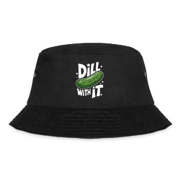 Cucumber Pickle Pickle Food Dill - Bucket Hat - black - Front - Lela (165cm)