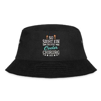 So sieht ein richtig cooler Chirurg aus Mediziner - Bucket Hat - Schwarz - Vorne - Lela (165cm)