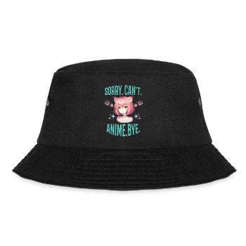 Sorry. Can't. Anime. Bye. Saying Manga Girl - Bucket Hat - black - Front - Lela (165cm)