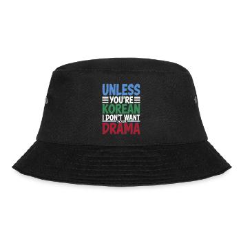 Funny saying for K-pop fans - Bucket Hat - black - Front - Lela (165cm)