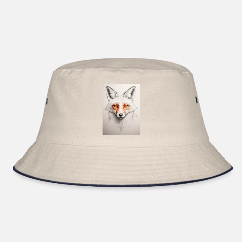 Geometric Fox Bucket Hat