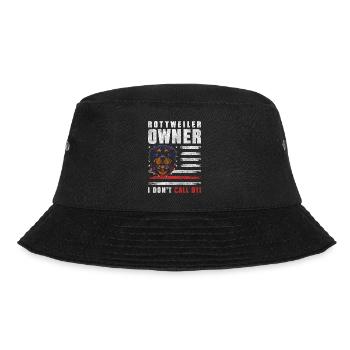 Hund Loyal Herrchen Gassi - Bucket Hat - Schwarz - Vorne - Lela (165cm)