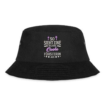 So sieht eine richtig coole Försterin aus - Bucket Hat - Schwarz - Vorne - Lela (165cm)